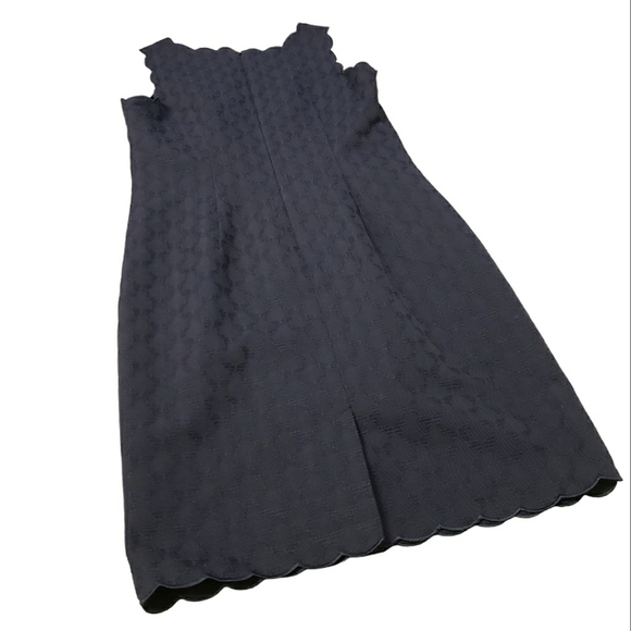 Talbots Scalloped Jacquard Sheath Dress - Picture 5 of 7